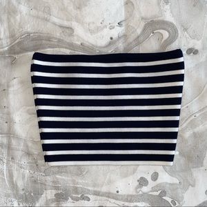 Aritzia Babaton Essamba striped knit tube top